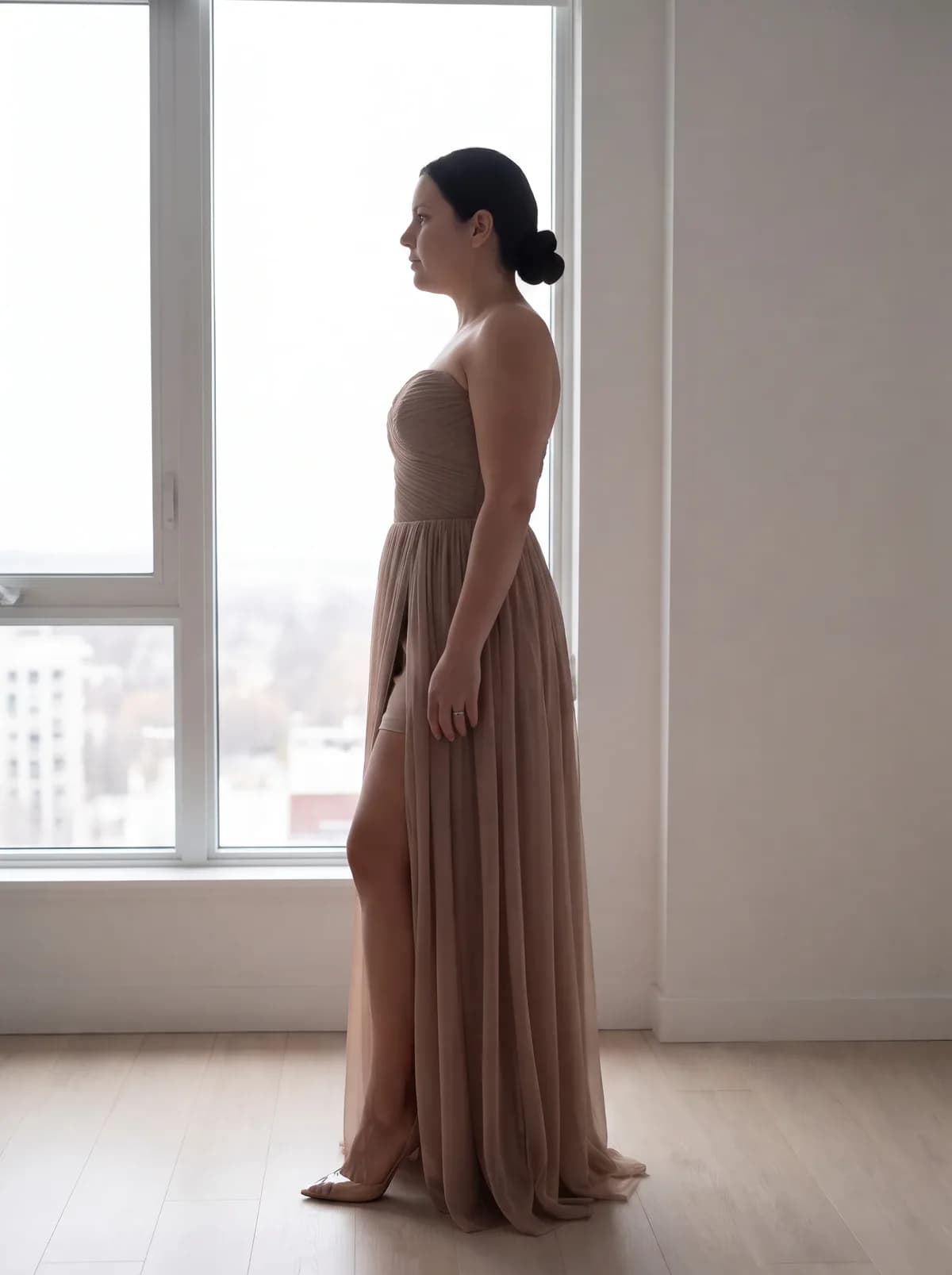 Dress with Corset Bodice and Draping, שמלת ערב, תצלום 1