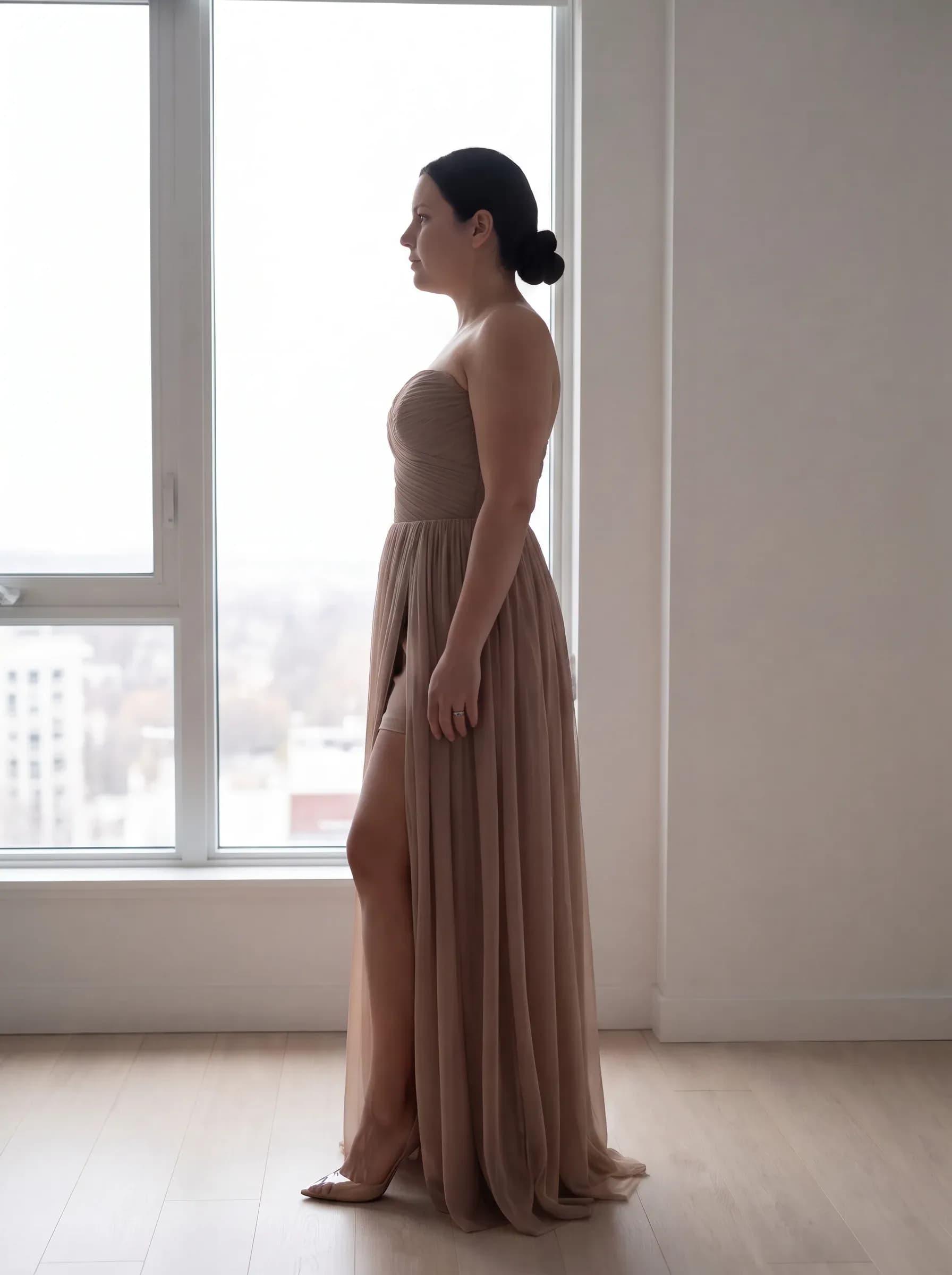 Dress with Corset Bodice and Draping, שמלת ערב, תצלום 1